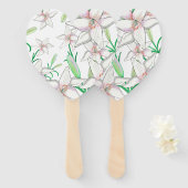 White Lily Illustration Handwaaier (Voorkant en achterkant)