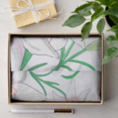 White Lily Illustration Tissuepapier (Geschenk)