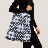 White Lily Inside a Diamond Crossbody Tas (Dichtbij)