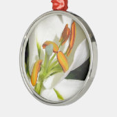 White Lily Metalen Ornament (Links)