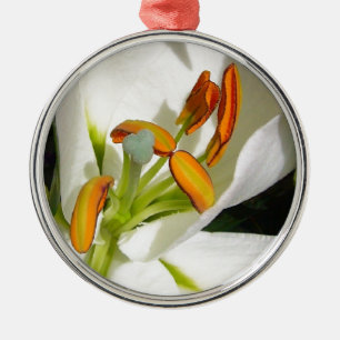 White Lily Metalen Ornament