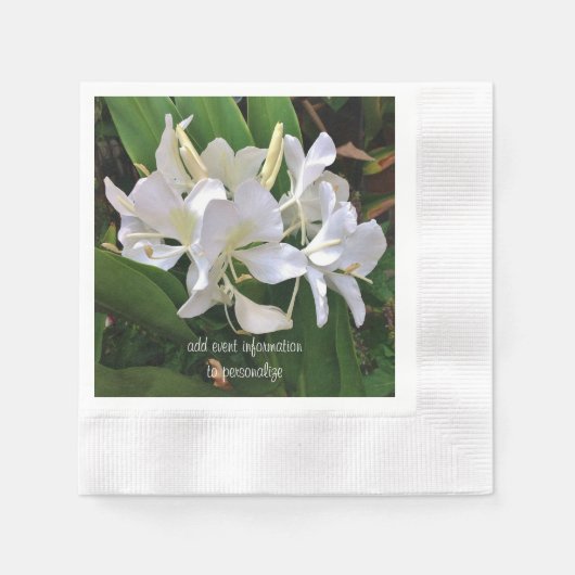 White Lily Napkins Servet (Voorkant)