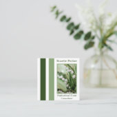 White Lily of the Valley Event Planner Vierkante Visitekaartje (Staand voorkant)
