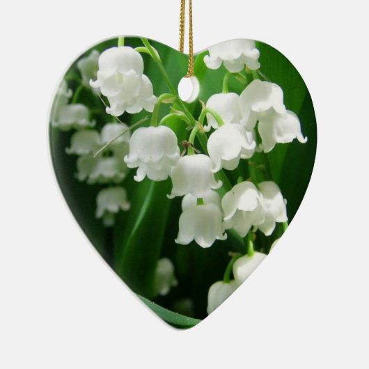 White Lily of the Valley Ornament (Rechts)