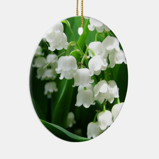 White Lily of the Valley Ornament (Rechts)