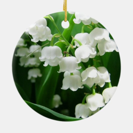 White Lily of the Valley Ornament (Achterkant)