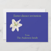 White Lily Paasdiner Kaart (Voorkant)
