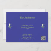 White Lily Paasdiner Kaart (Achterkant)