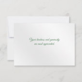  White Lily Pink Rose Bouquet Bedankkaart (Achterkant)