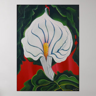 White Lily Poster