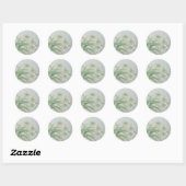 White Lily Ronde Sticker (Vel)