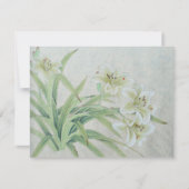 White Lily RSVP Kaartje (Voorkant)