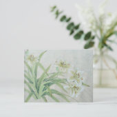 White Lily RSVP Kaartje (Staand voorkant)