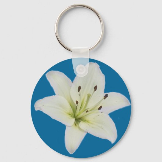 White Lily Sleutelhanger (Voorkant)