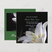 White Lily Spring, Summer, Vakantie vrijgezellenfe Kaart (Voorkant / Achterkant)