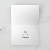 White Lily Sympathy Card Kaart (Binnen)