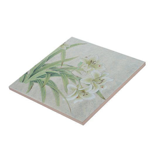 White Lily Tegeltje (Zijkant)