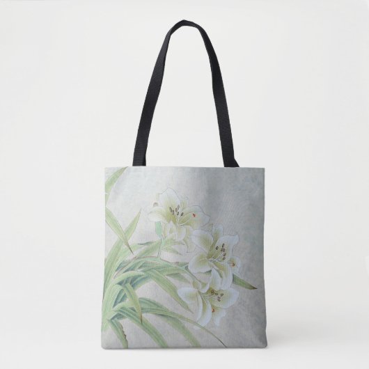 White Lily Tote Bag (Voorkant)