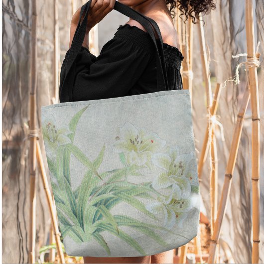 White Lily Tote Bag