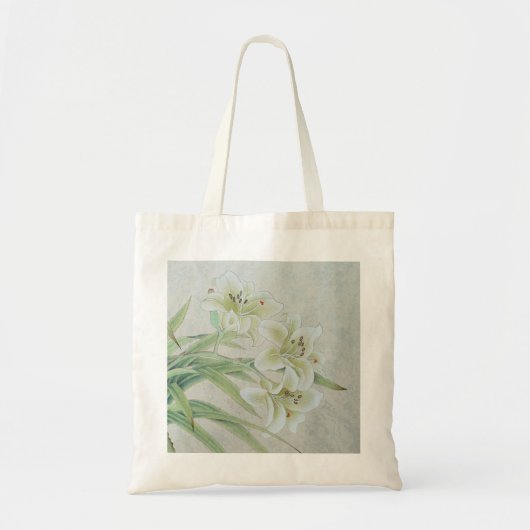 White Lily Tote Bag (Voorkant)