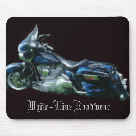 White-Line Mousepad Muismat (Voorkant)