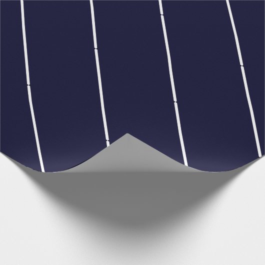 White Lines Black Rock Deep Blue Classical Unique Cadeaupapier (Hoek)