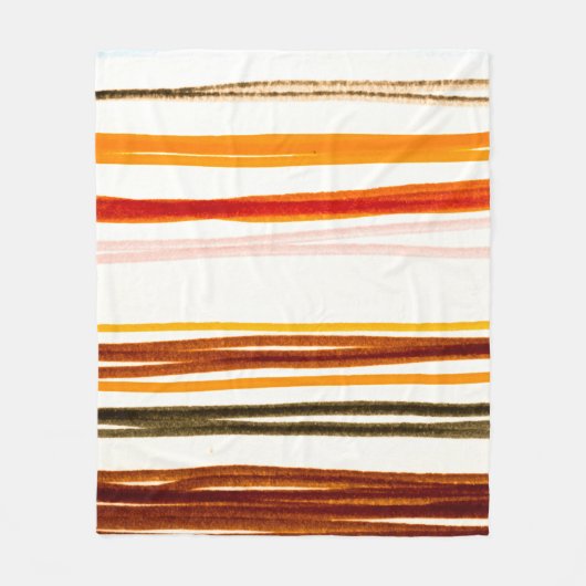 White Lines Pattern. Tekening van de inktpatroon v Fleece Deken (Voorkant)