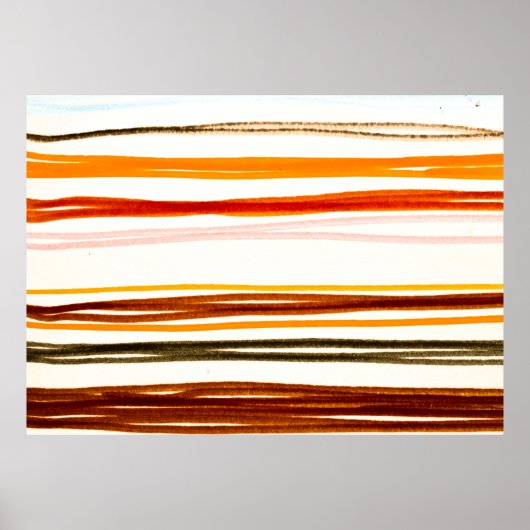 White Lines Pattern. Tekening van de inktpatroon v Poster (Voorkant)