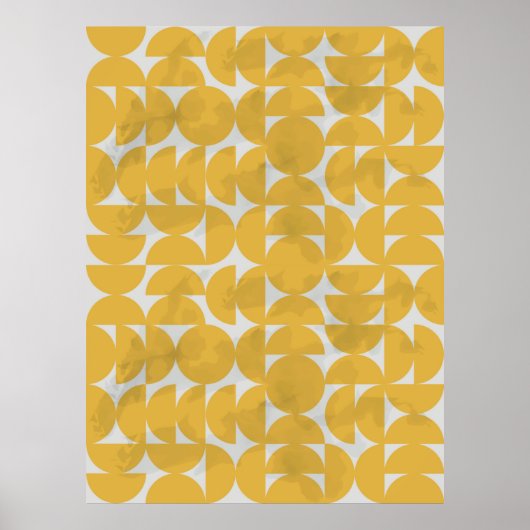 White Lines Pattern. Tekening van de inktpatroon v Poster (Voorkant)