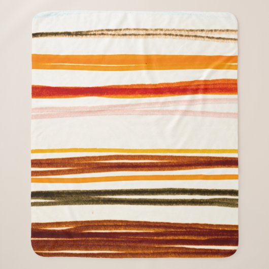 White Lines Pattern. Tekening van de inktpatroon v Sherpa Deken (Voorkant)