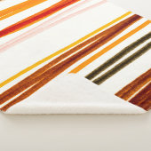 White Lines Pattern. Tekening van de inktpatroon v Sherpa Deken (3/4)
