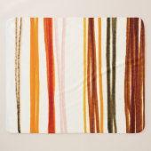 White Lines Pattern. Tekening van de inktpatroon v Sherpa Deken (Voorkant (horizontaal))