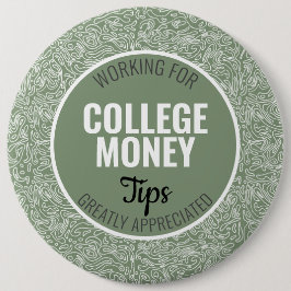 White Lines Tips gewaardeerd | Studiegeld Ronde Button 6,0 Cm