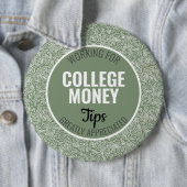 White Lines Tips gewaardeerd | Studiegeld Ronde Button 6,0 Cm (In situ)