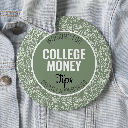 White Lines Tips gewaardeerd | Studiegeld Ronde Button 6,0 Cm (In situ)