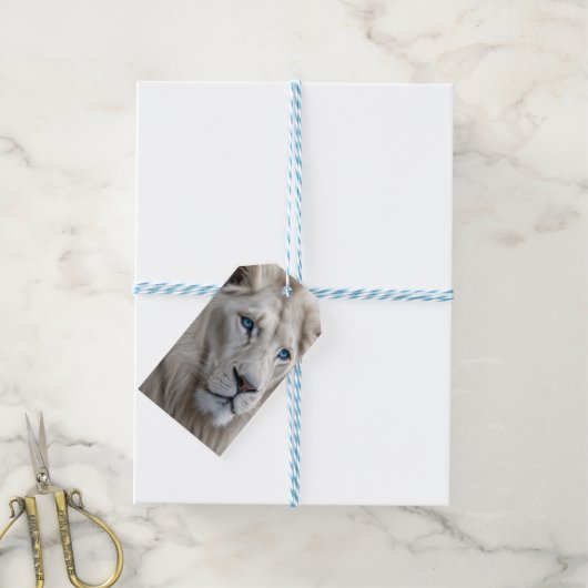 White Lion Cadeaulabel (Met Touw)