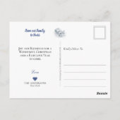 White Lion & Cub on Ice, Kerstwinter Magic - Briefkaart (Achterkant)