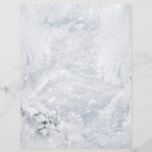 White Lion & Cub on Ice - Vakantiepapier Briefhoofd (Voorkant)