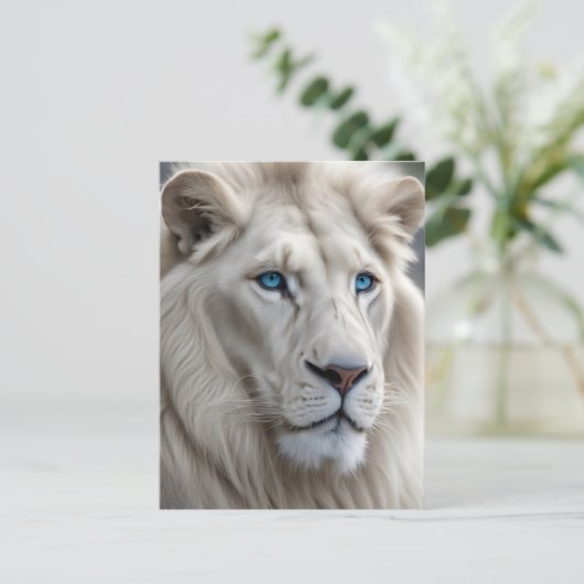 White Lion Feestdagenkaart (Staand voorkant)