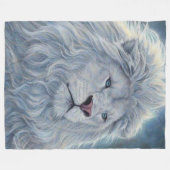 White Lion Fleece Deken (Voorkant (Horizontaal))