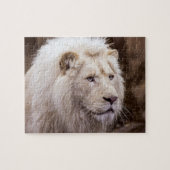 White Lion Foto Legpuzzel (Horizontaal)