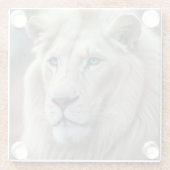 White Lion Glazen Onderzetter (Achterkant)