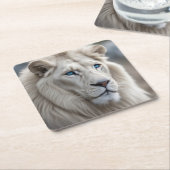 White Lion Kartonnen Onderzetters (Schuin)