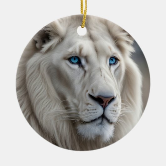 White Lion Keramisch Ornament (Voorkant)