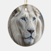 White Lion Keramisch Ornament (Links)