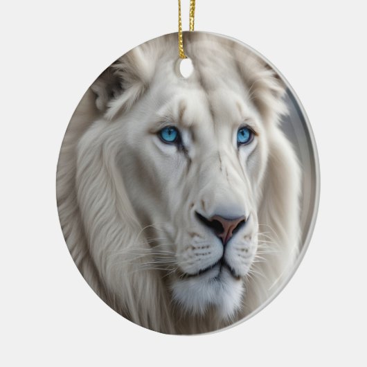 White Lion Keramisch Ornament (Links)