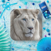 White Lion Papieren Bordje (Feest)