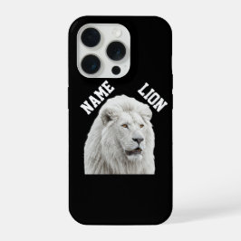 White Lion Phone case iPhone 15 Pro Case