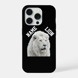 White Lion Phone case iPhone 15 Pro Case
