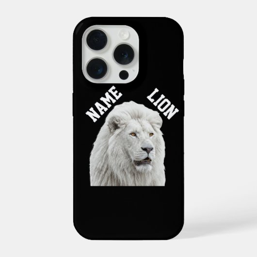 White Lion Phone case iPhone Hoesje (Achterkant)